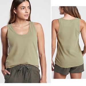 NWT Athleta Organic Daily Tank Green